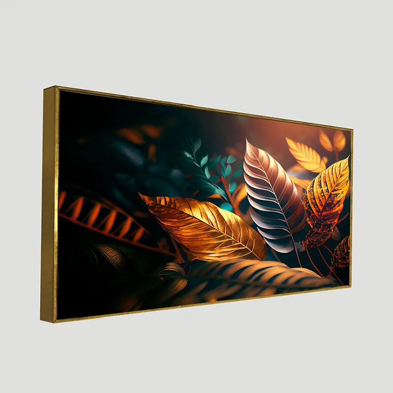 Aura Of Leaves Canvas Wall Painting media 5