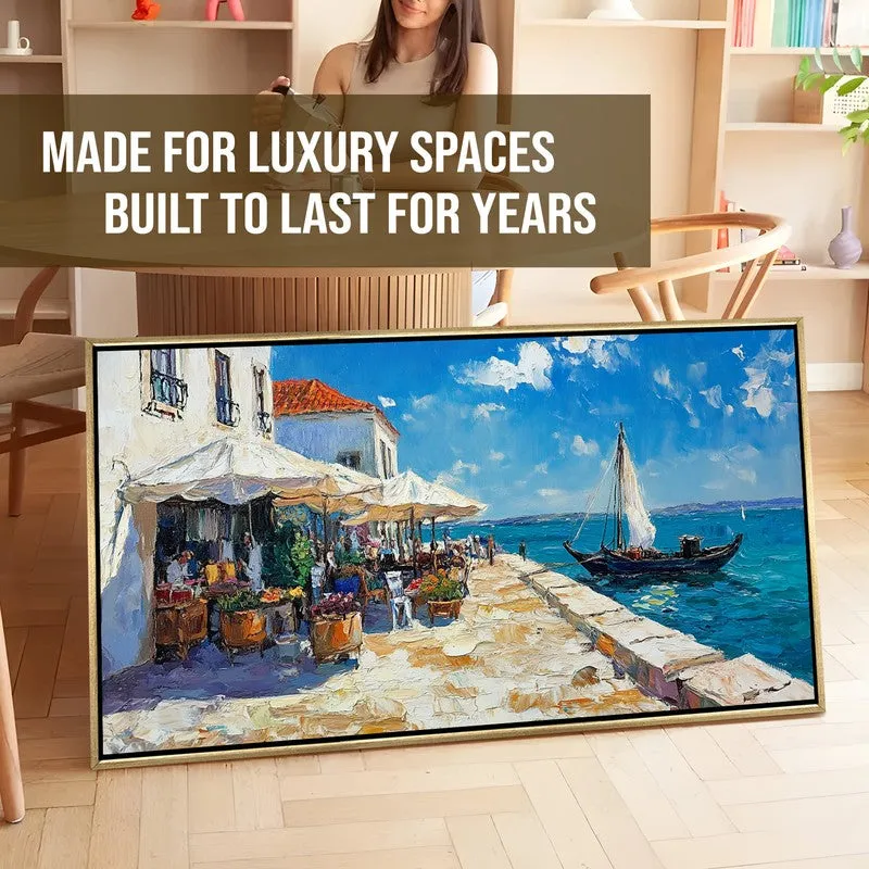 Riviera Escape Canvas Wall Painting With Frame media 7