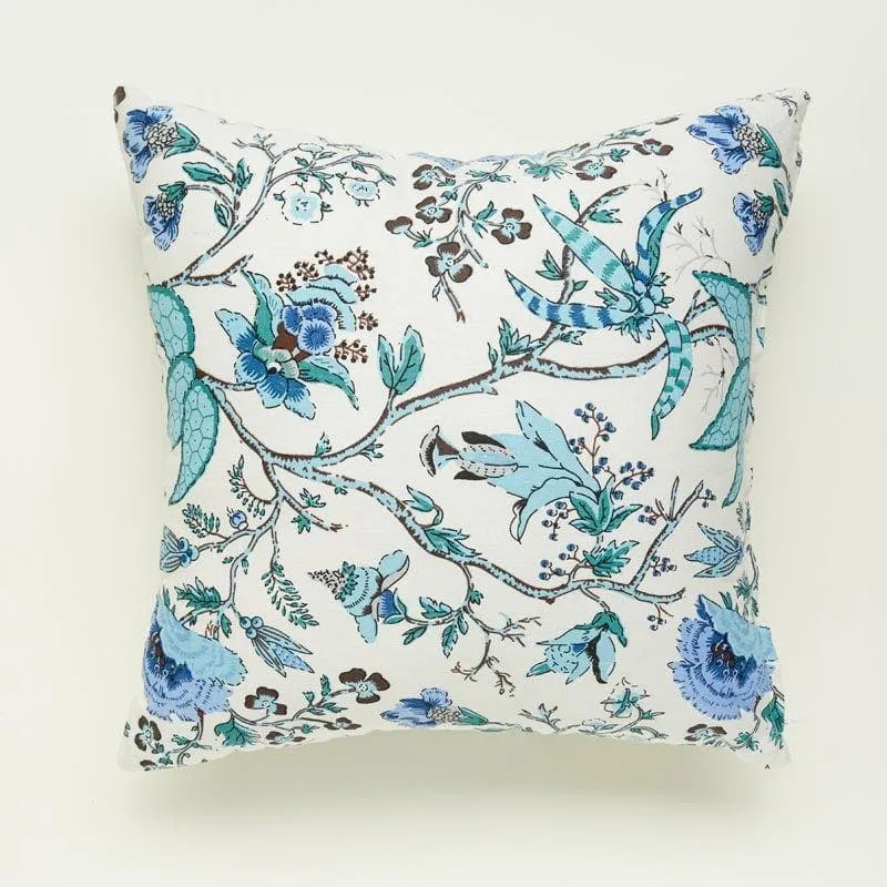 Lushlie Blooms Cushion Cover (Blue) - Set Of Two media 3