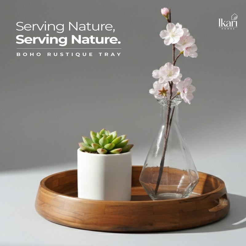 ServeCircle Acacia Wood Serving Tray media 3