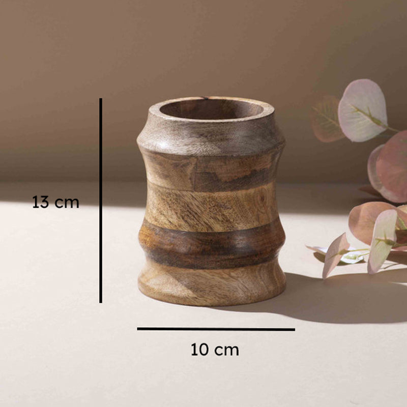 Soriva Handcrafted Mango Wood Cutlery Stand media 5