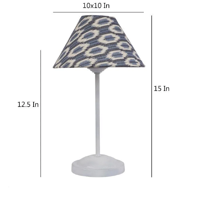 Lois Meisaa Fabric Table Lamp - Blue,White media 5