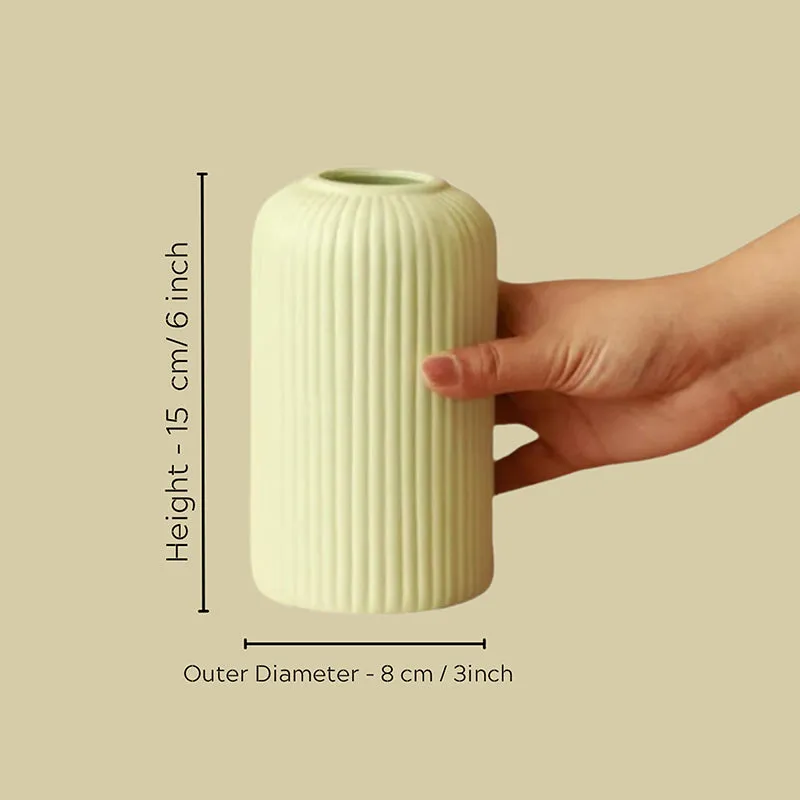 Ceramiq Luxe Ceramic Vase - Light Green media 7