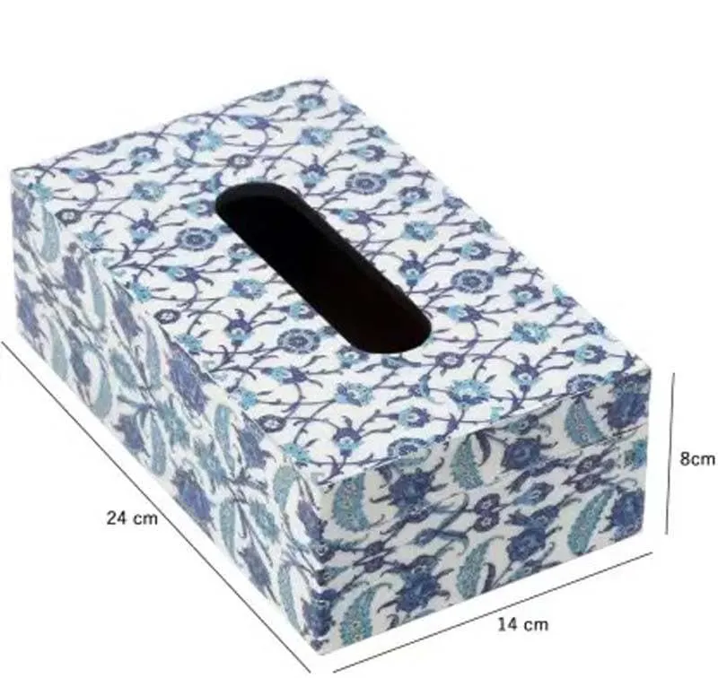 Indigo Florets Tissue Box media 5