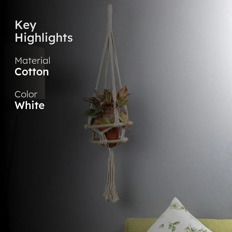 Charise Macrame Planter media 2