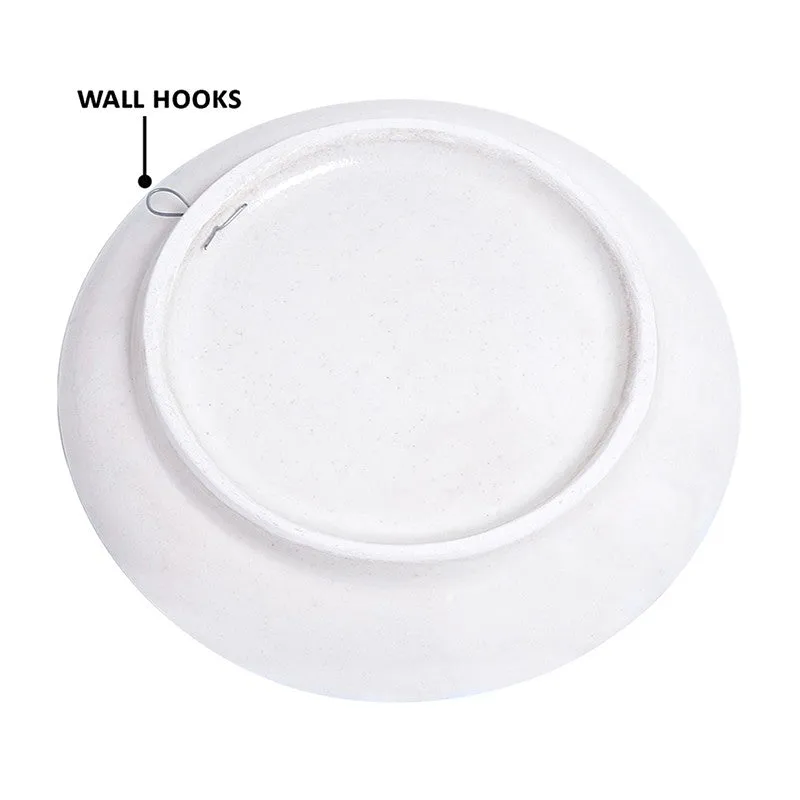 Gajendra Ceramic Decorative Wall Plate - Red media 5