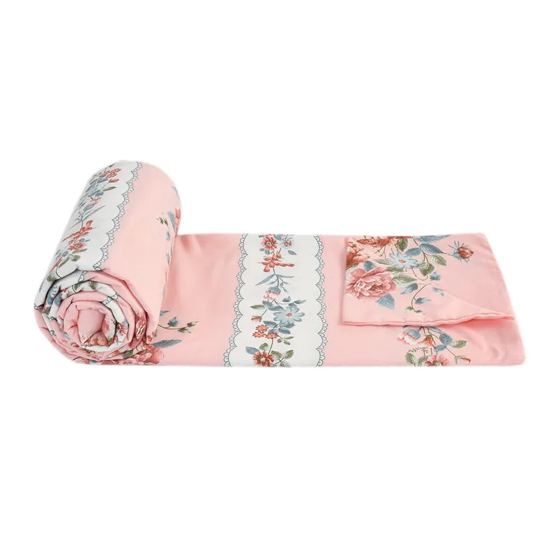Tangled Blossoms Floral Cotton Duvet Cover - 210 TC media 5