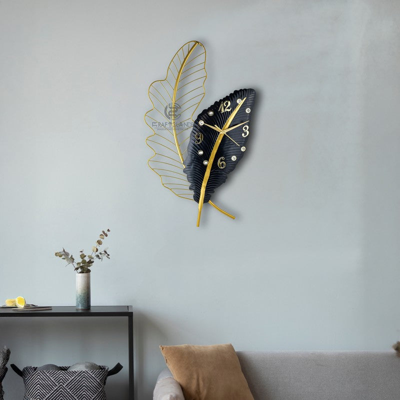 Hourly Silent Wall Clock - Black media 6