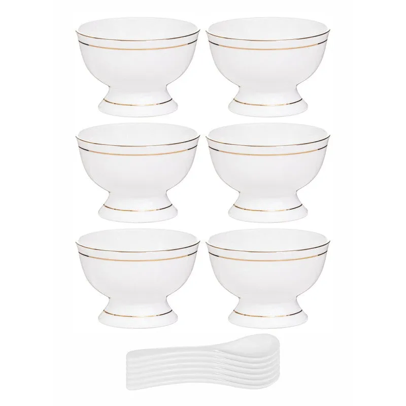 Sonaki BoneChina Ice Cream Cups (160 ML Each) - Set of Six media 4