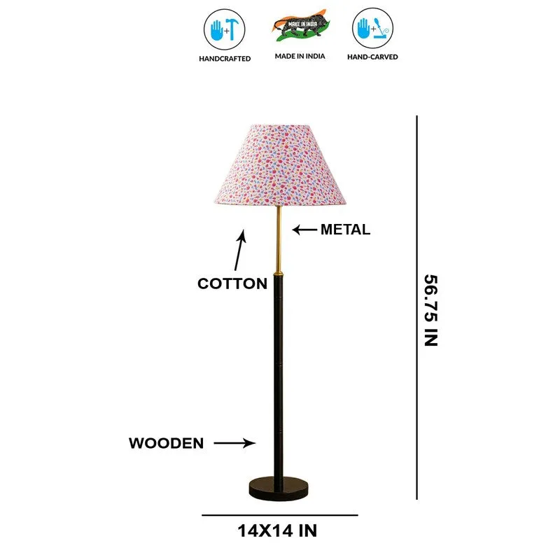 Golden Ray Wooden Floor Lamp - Multicolor media 8