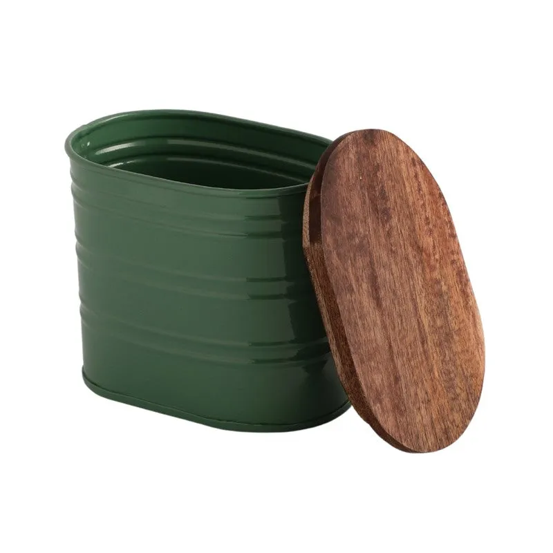 Pantry Pal Containers With Lid (Green,1000 mL Each) - Set Of Three media 4