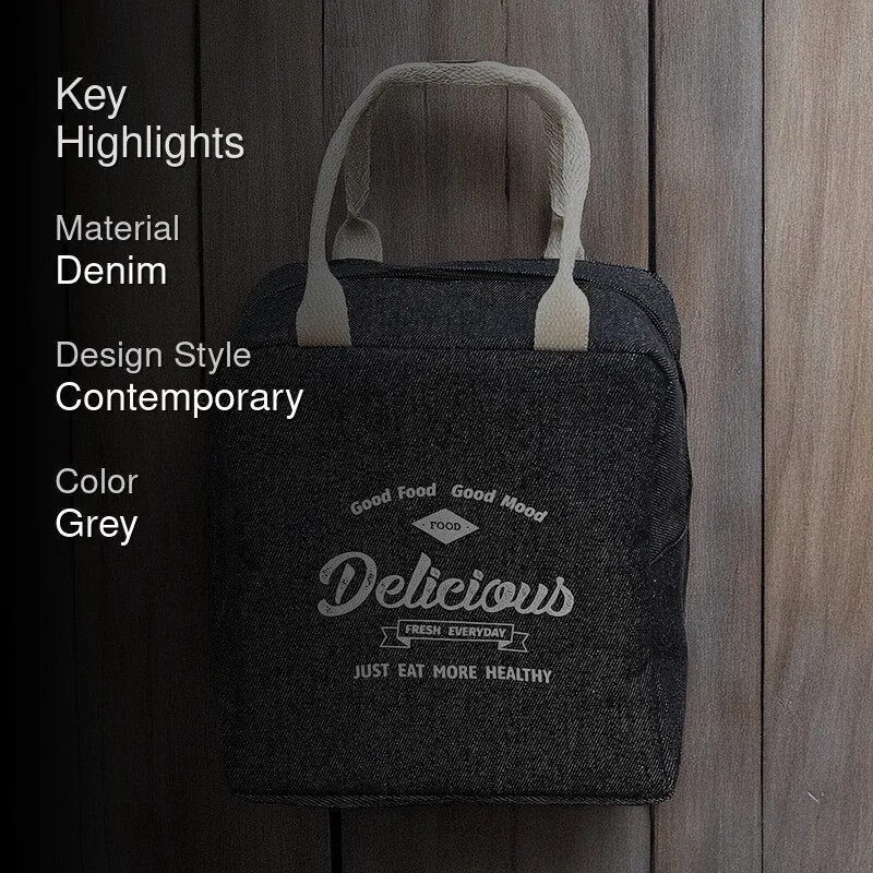 Deliciosa Denim Lunch Bag media 2