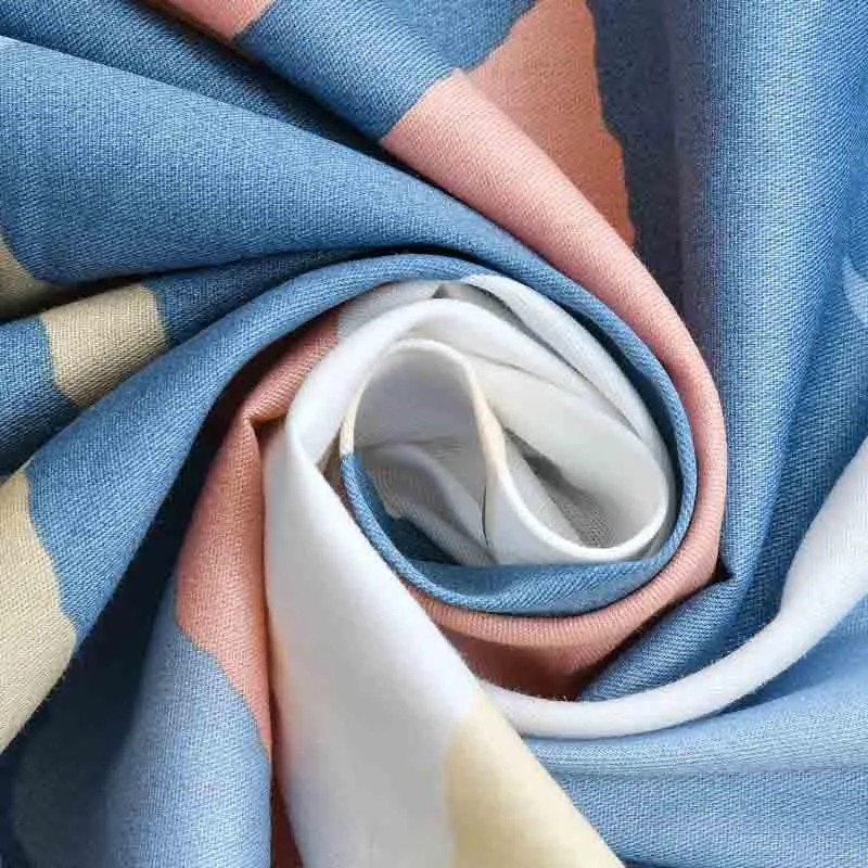 Blue Mist Cotton Bedsheet - 210 TC media 4