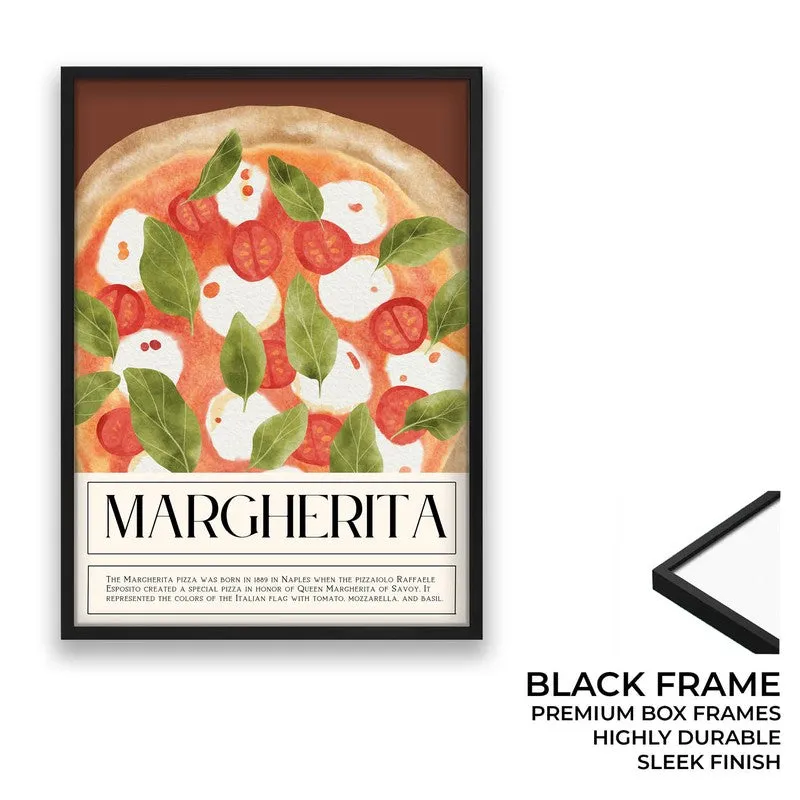 MargheritaPoster Archival Canvas Wall Art - Black media 8
