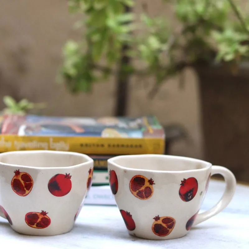 Brovo Ceramic Coffee Mug (250 mL Each) - Set of Four media 5
