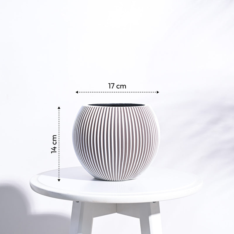 UGAOO Planter Vase Ball Groove - Ivory media 6