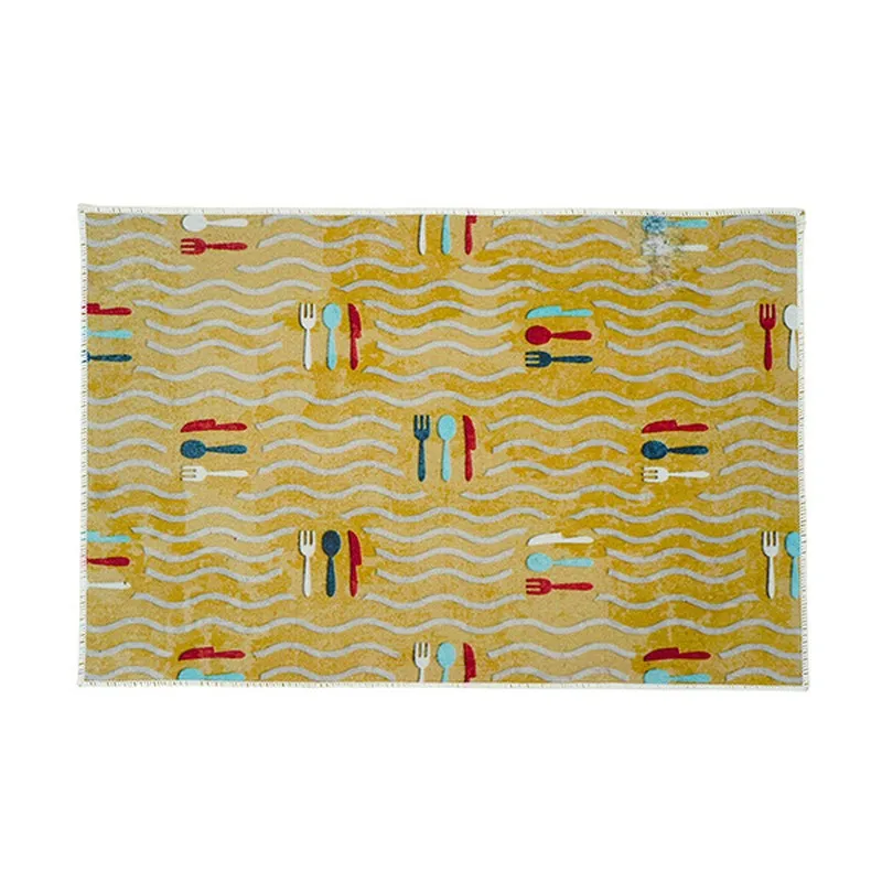 TriFlow Polyester Kitchen Floor Mats (Beige) - Set of Two media 7