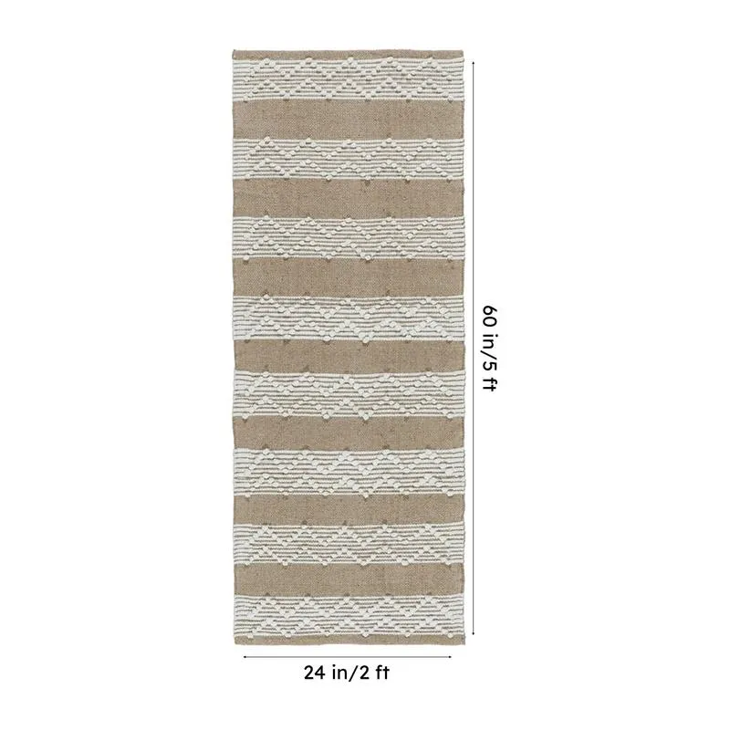 Weavax Cotton Runner Rug - Beige media 7