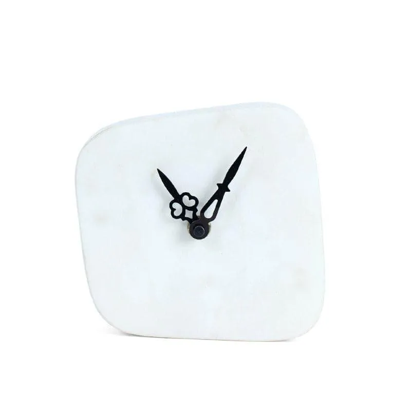 Estora Hand Crafted Marble Table Clock media 6