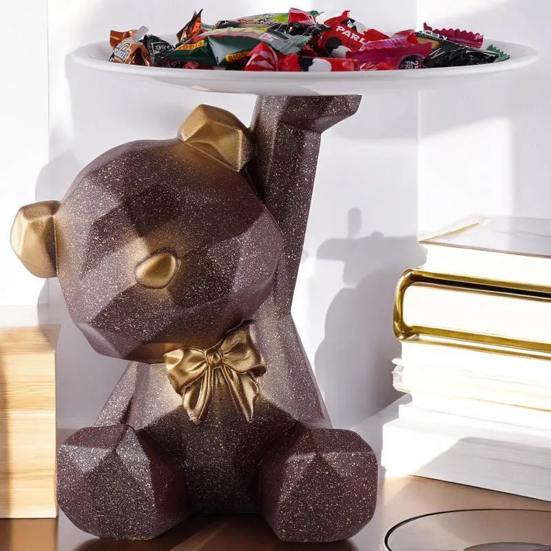 Baloo Bear Painted Polyresin Show Piece - Brown media 3