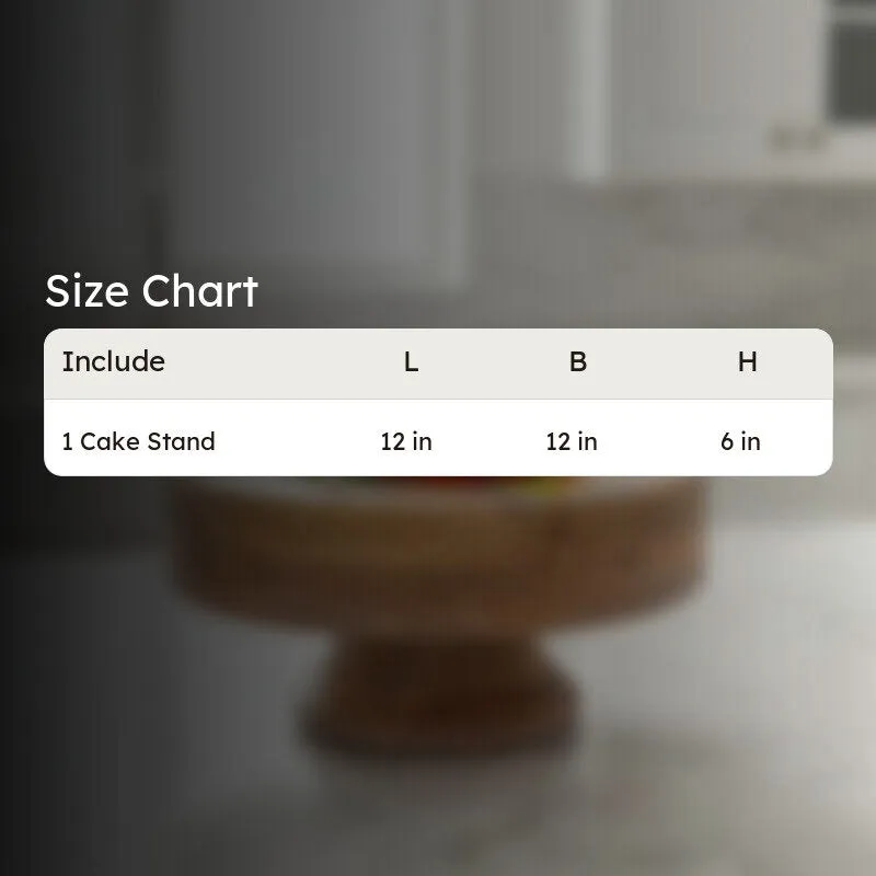 Lotus Petal Wooden Cake Stand media 10