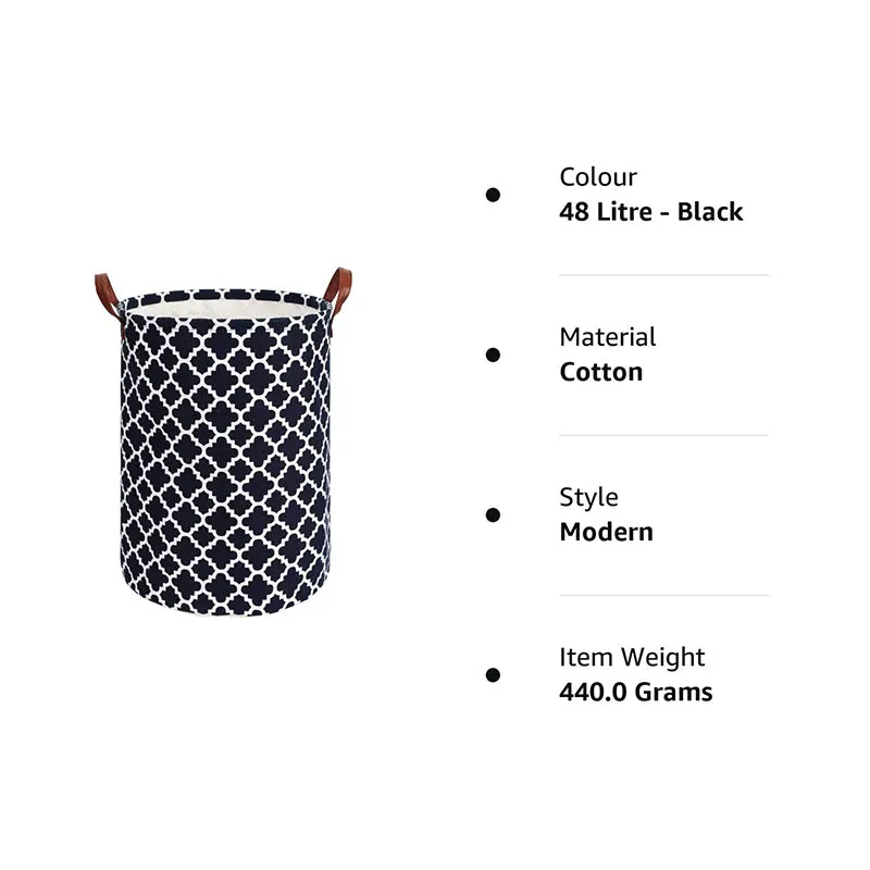 Entara Laundry Basket - Black media 4