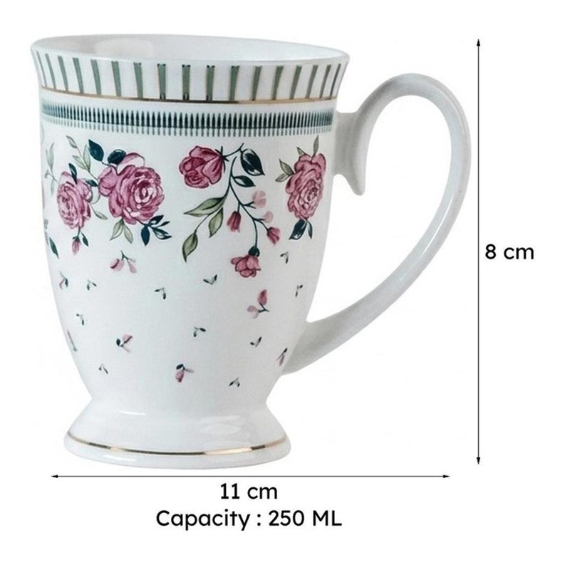 Magique: Portrait of a Rose Bone China Coffee Mug - 250 mL media 10