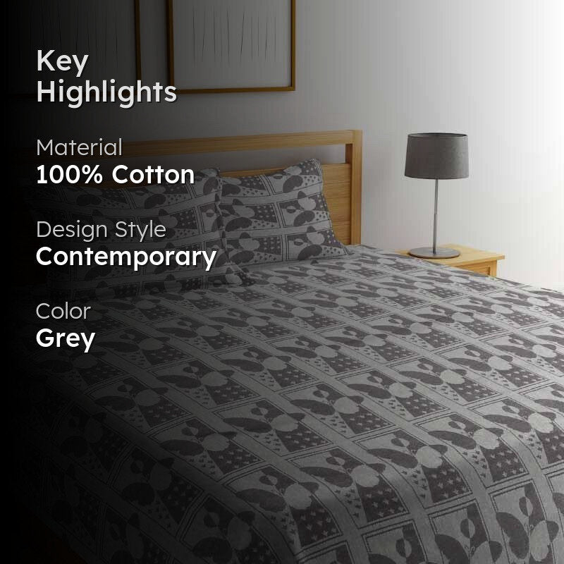 Mariposa Bedcover - Grey media 2