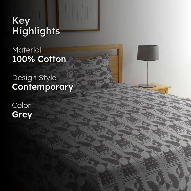 Mariposa Bedcover - Grey media 2