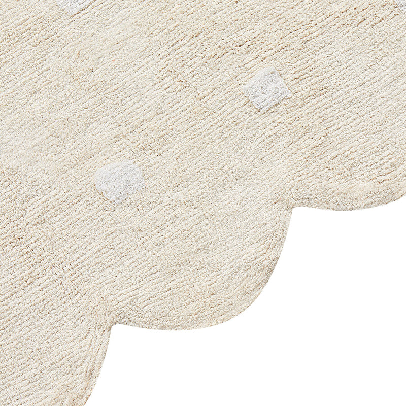Scalloped Polka Tufted Cotton Area Rug media 4