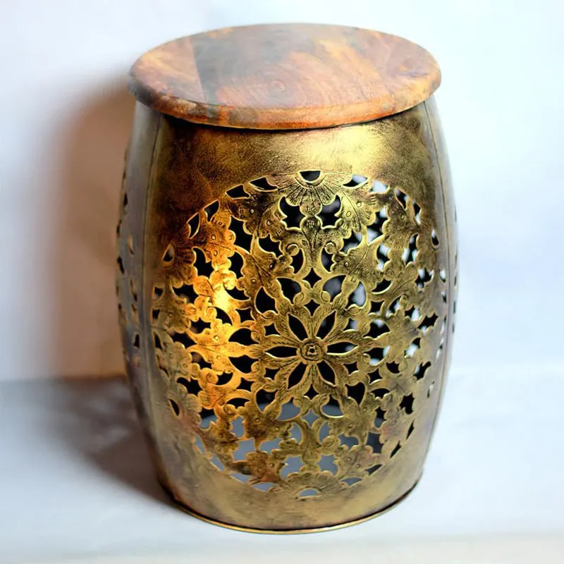 Ira Iron & Wood Stool media 1
