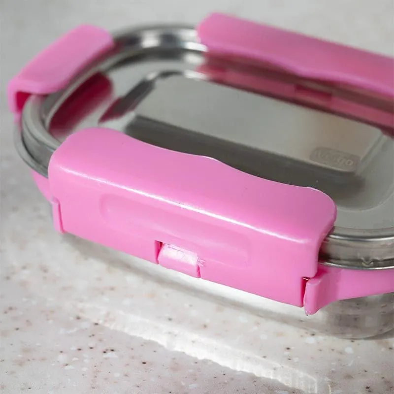 Savory Insulated Steel Lunch Box (Pink) - 150 mL media 4