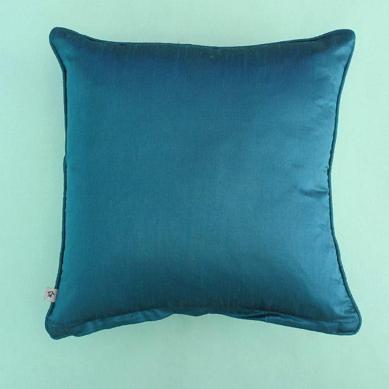 Pink Petals Embroidered Cushion Cover media 4
