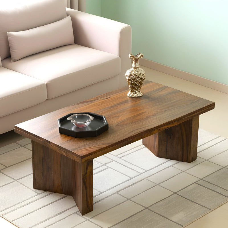 Avenox Sheesham Wooden Center Table - Dark Brown
