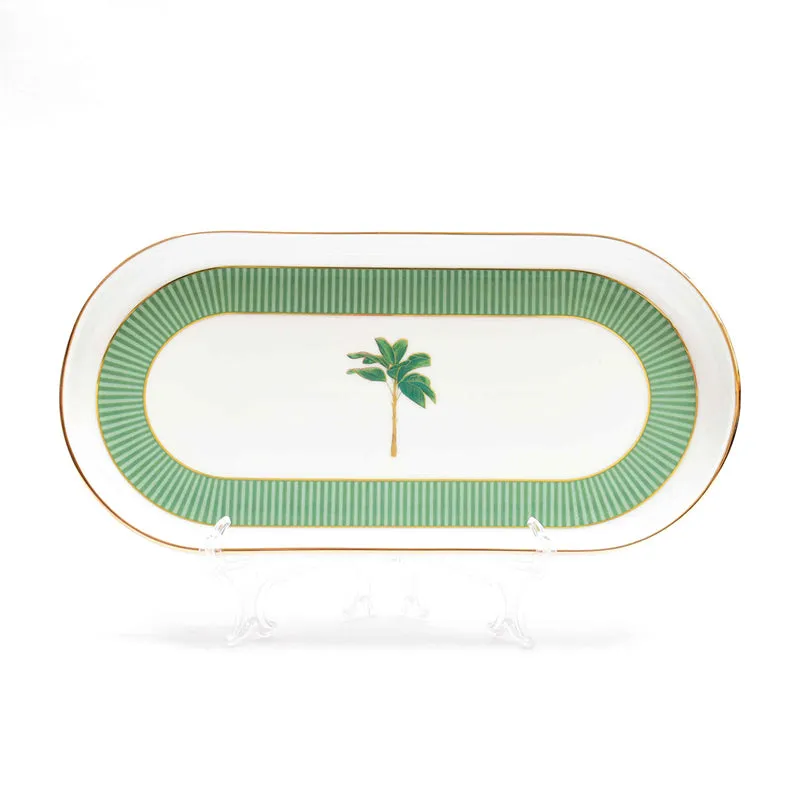 Gilded Mayura Oval Porcelain Platter media 2