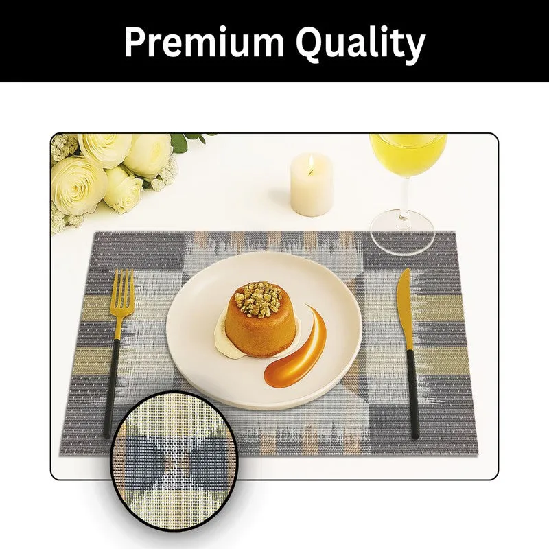 Zavira Multicolor Rectangle PVC Table Mats - Set Of Two media 3