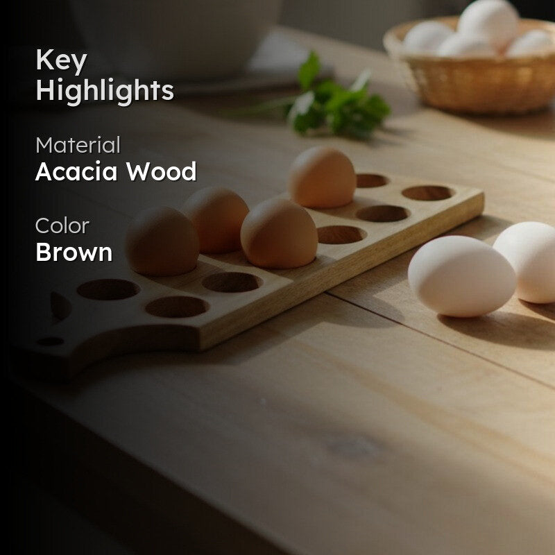 Oaknest Wooden Egg Holder media 2