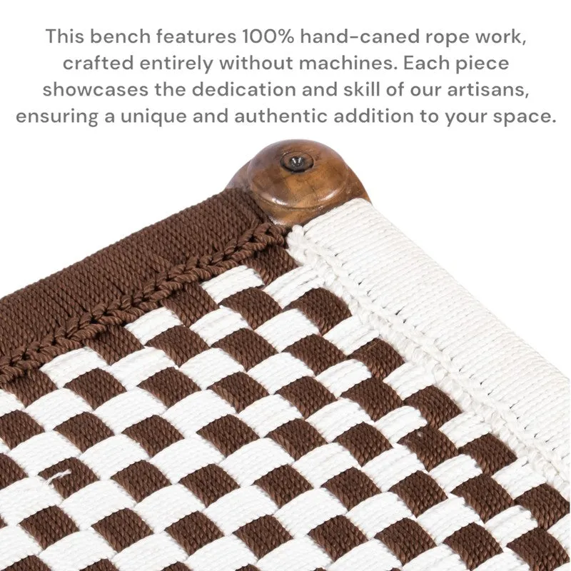 Hexon Sheesham Wooden Bench - Brown media 9