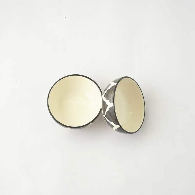 Bella Ceramic Bowl (Black) - Set Of Two media 4