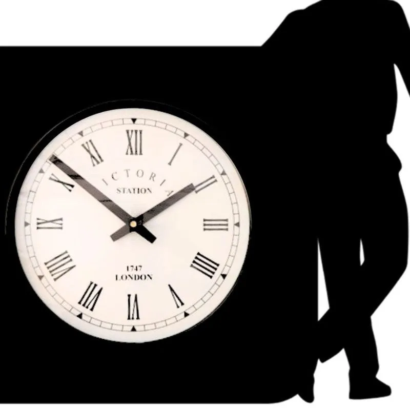 Golf Steel Analog Wall Clock - Black media 5