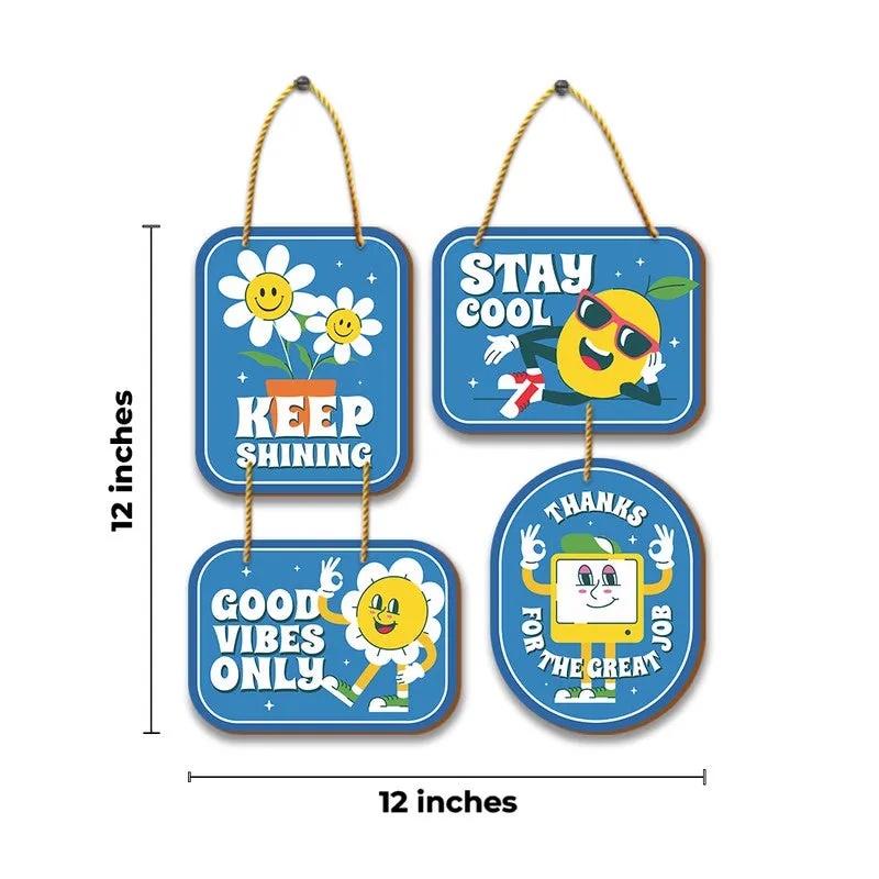 Positive Vibes MDF Wall Accent Set MDF Wall Accent - Set Of Two media 5