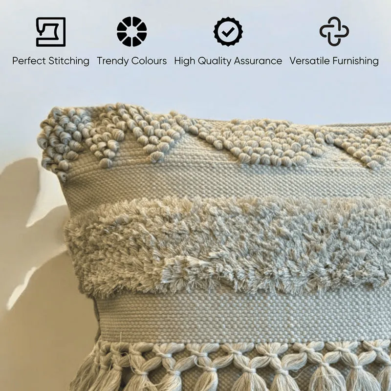 Squish-A-Lot Tufted Cushion Cover - Grey media 4