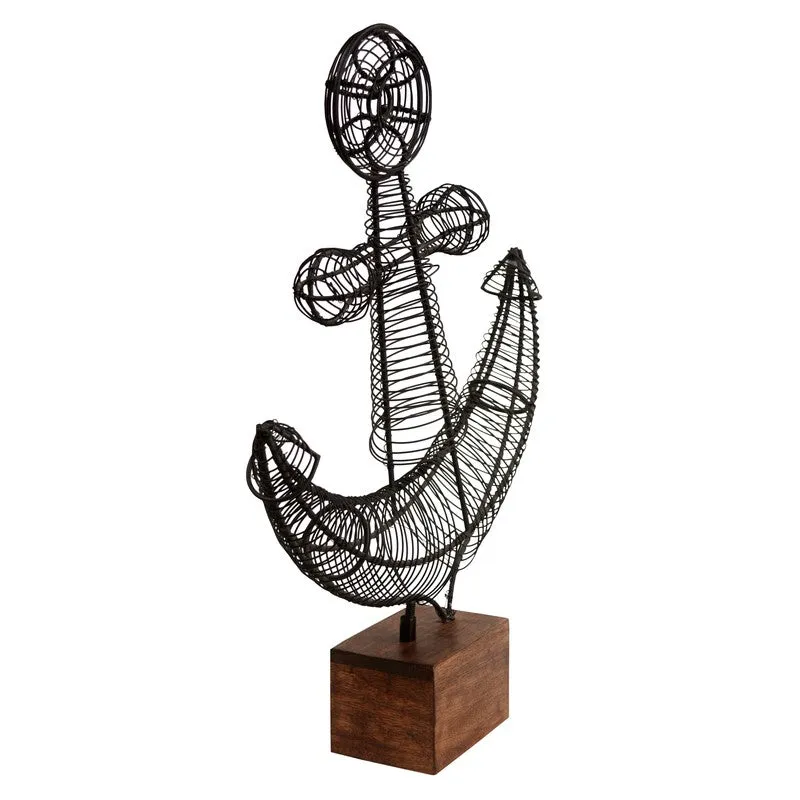 Mariners Anchor Black Showpiece media 4