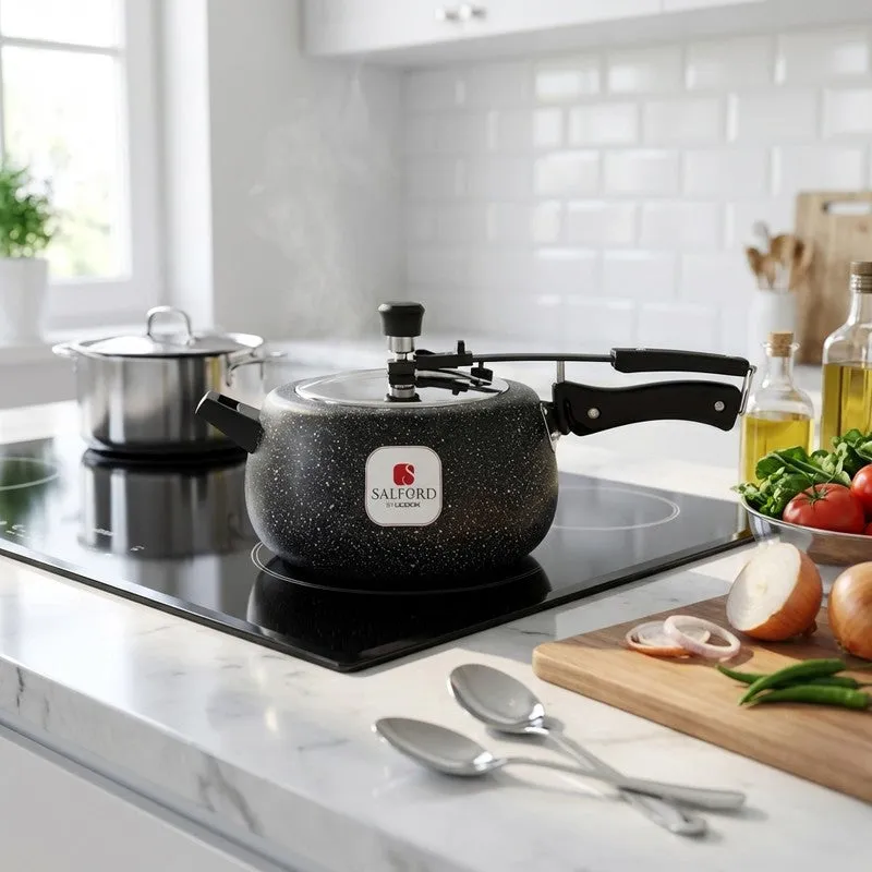 Salford Ceramic Coated Pressure Cooker (Black) - 5000 mL media 1