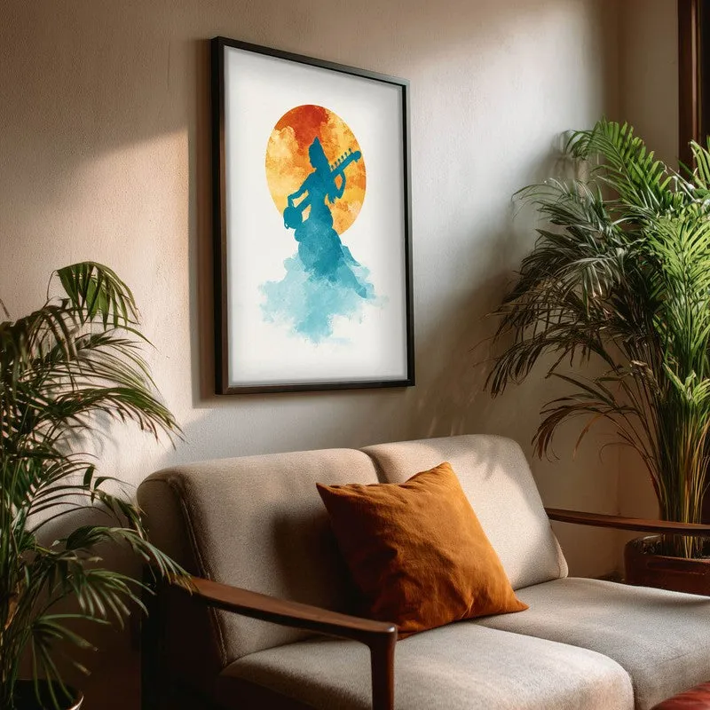 Sri Saraswati Devi Graceful Archival Paper Wall Art media 3