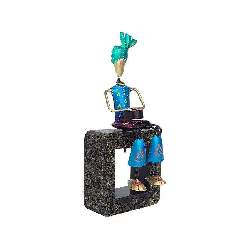 Musician Figurine Decorative Showpiece - Blue media 4