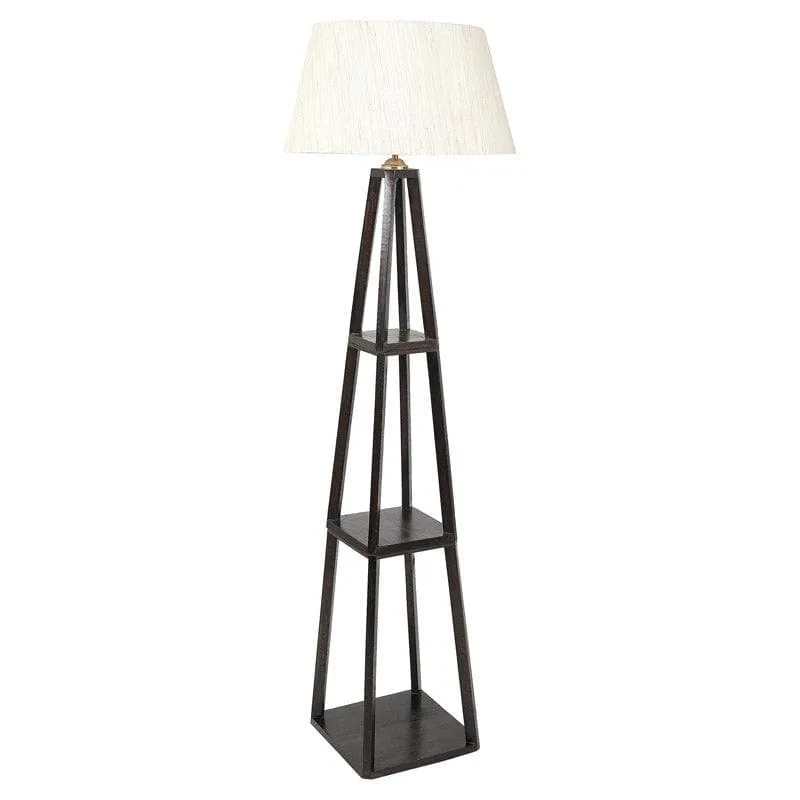 Seasa Wistera Floor Lamp With Shelf - Light Beige media 4