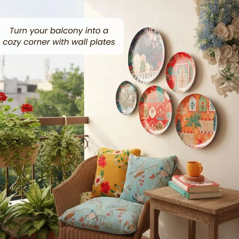 Mahal Charm Wall Plate - Set Of Five media 5
