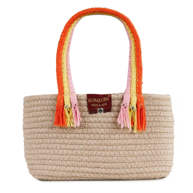Tidy Twist Cotton Storage Basket - Beige media 7
