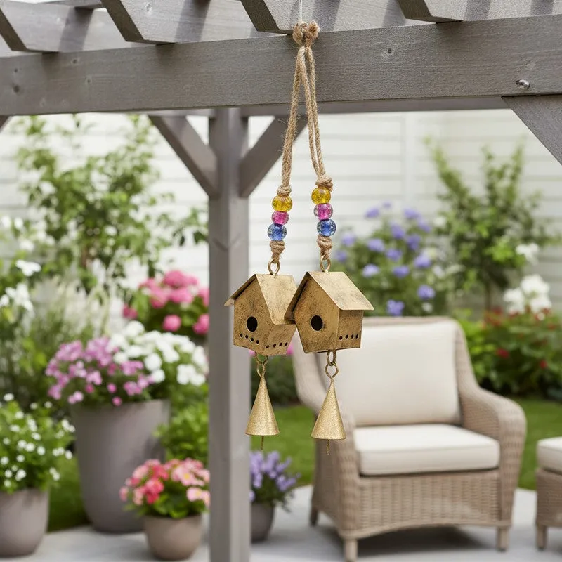Cosmic Home Metal Windchimes - Set Of Two media 1